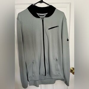 Nike Light Gray Zip-Up Jacket